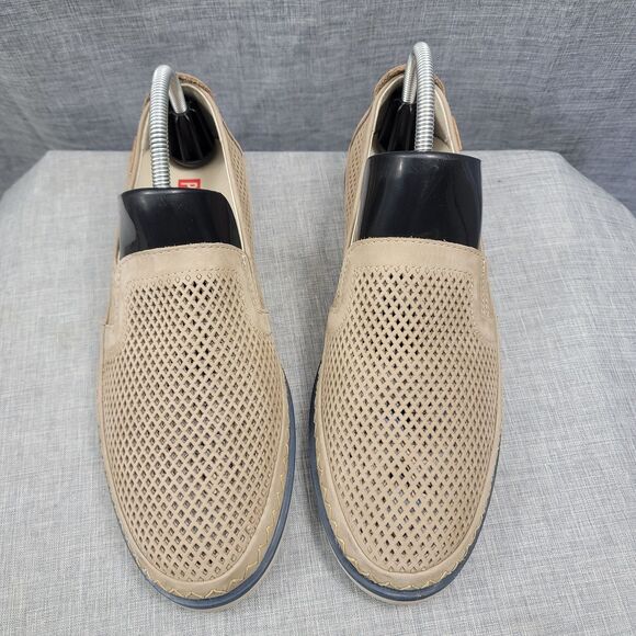 Pikolinos Mens Linares Loafer Shoes Nubuck Khaki Perforated SZ 42 UR 8.5 -- 9 US main image 6